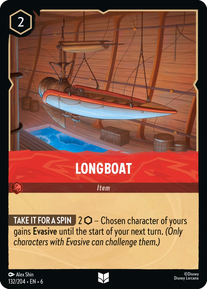 Longboat 6-132 Lorcana card