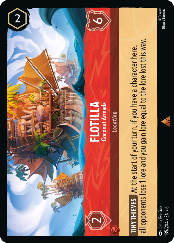 Flotilla - Coconut Armada 6-135 Lorcana card