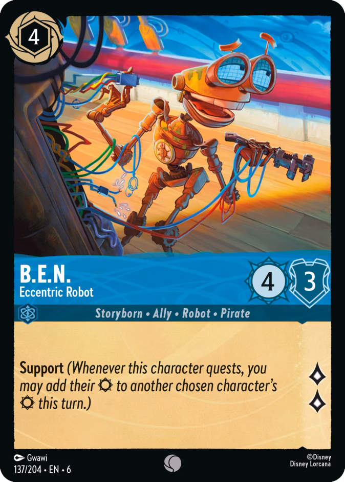 B.E.N. - Eccentric Robot 6-137 Lorcana card