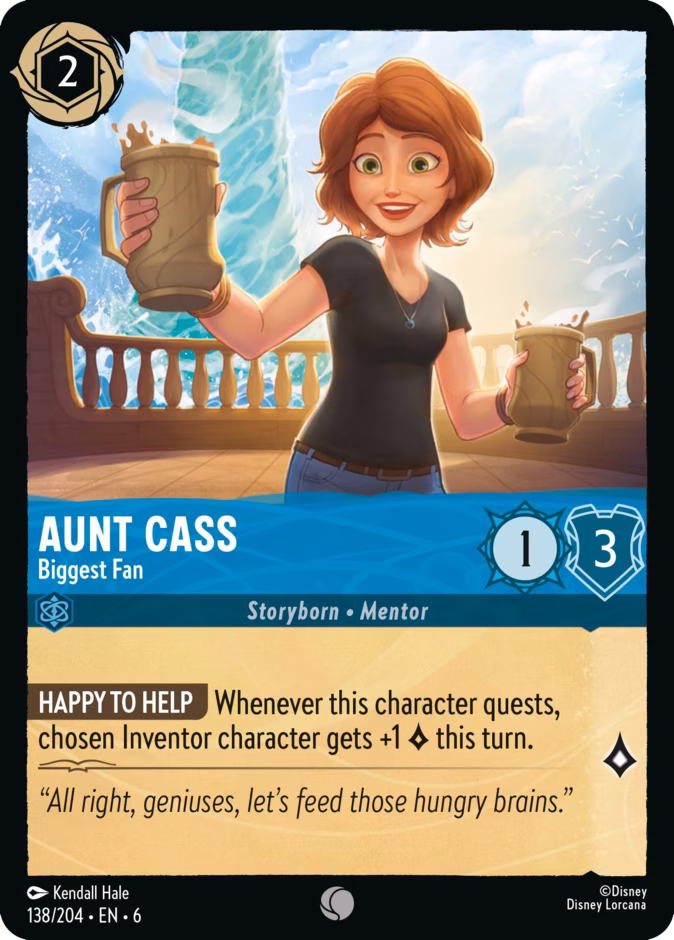 Aunt Cass - Biggest Fan 6-138 Lorcana card