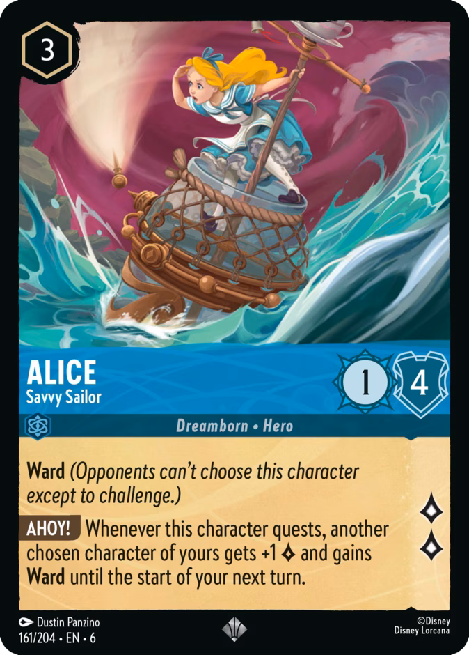 Alice - Savvy Sailor 6-161 Lorcana card