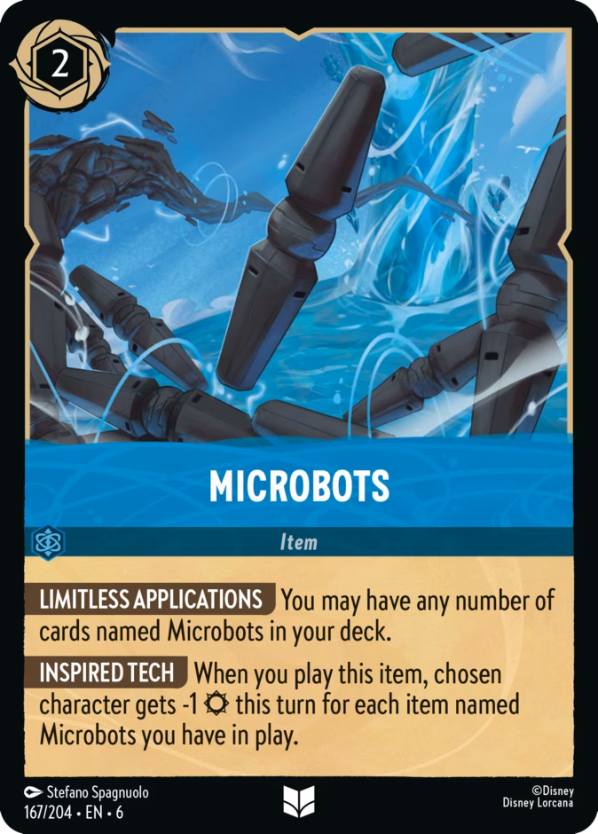 Microbots 6-167 Lorcana card