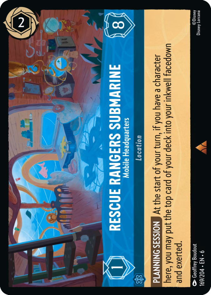 Rescue Rangers Submarine - Mobile Headquarters 6-169 Lorcana card