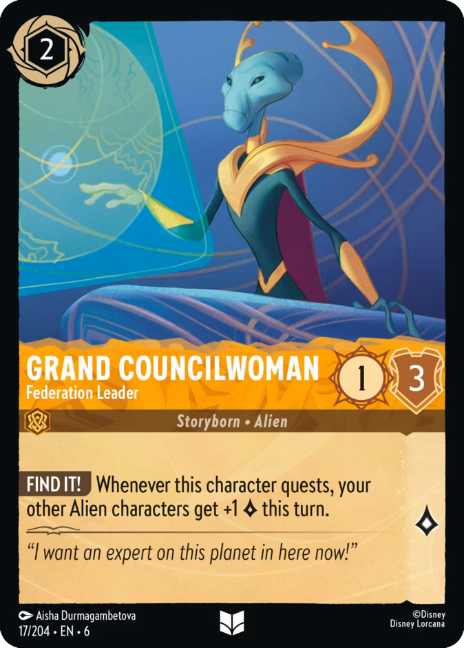 Grand Councilwoman - Federation Leader 6-17 Lorcana card