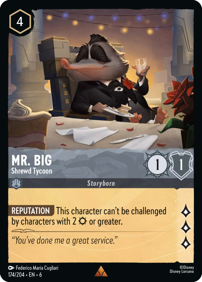 Mr. Big - Shrewd Tycoon 6-174 Lorcana card