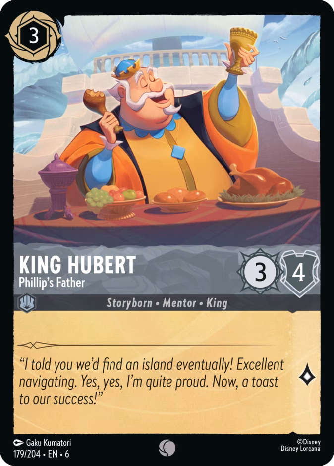 King Hubert - Phillip's Father 6-179 Lorcana card
