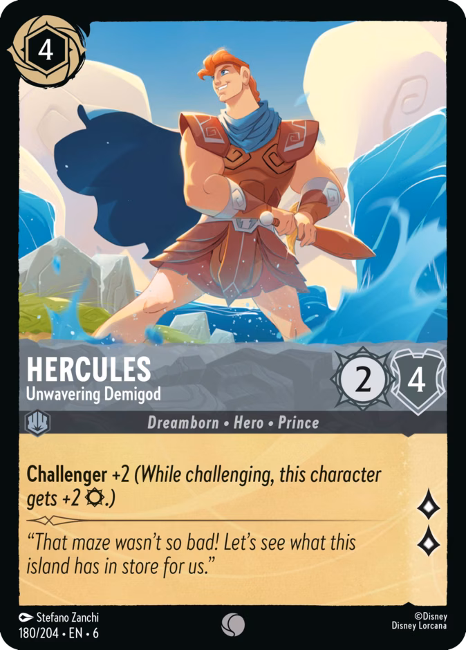 Hercules - Unwavering Demigod 6-180 Lorcana card