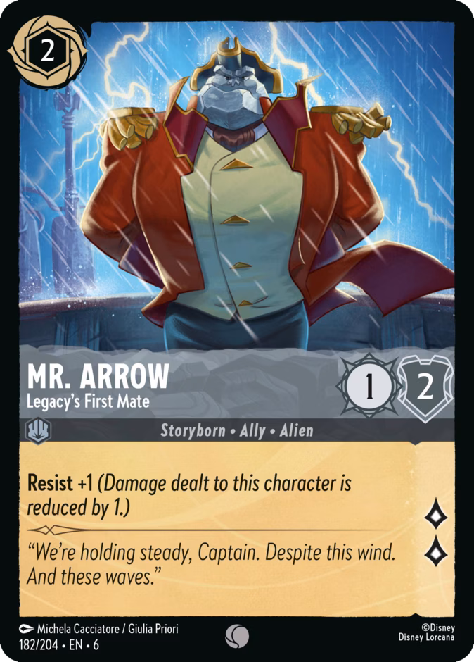 Mr. Arrow - Legacy's First Mate 6-182 Lorcana card