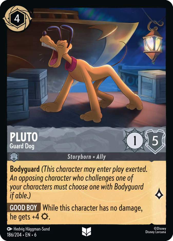 Pluto - Guard Dog 6-186 Lorcana card