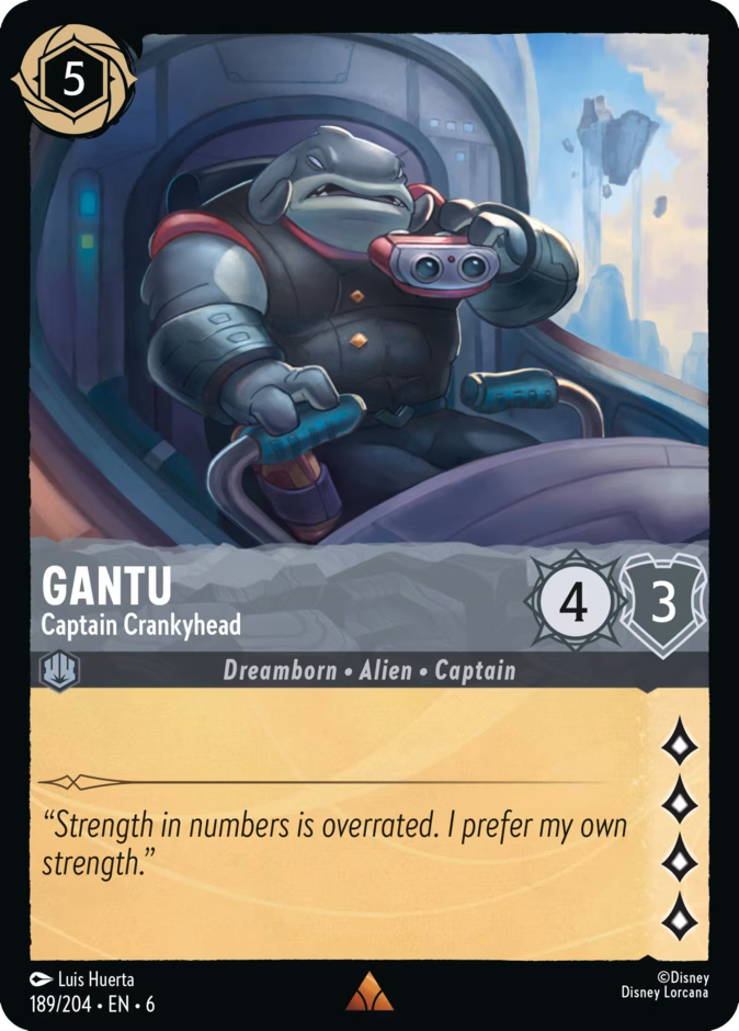 Gantu - Captain Crankyhead 6-189 Lorcana card