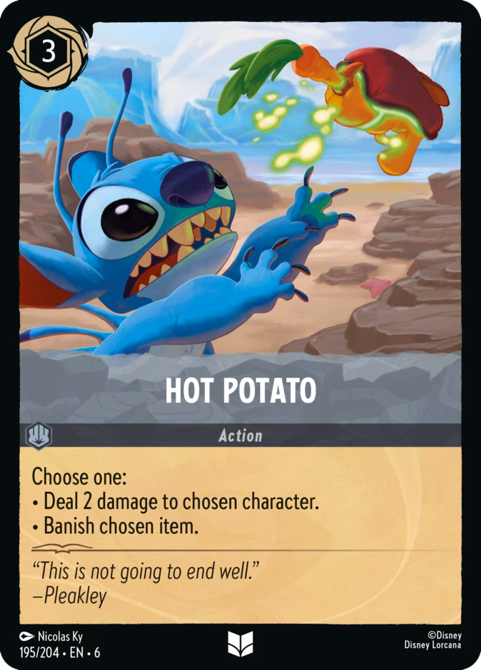 Hot Potato 6-195 Lorcana card