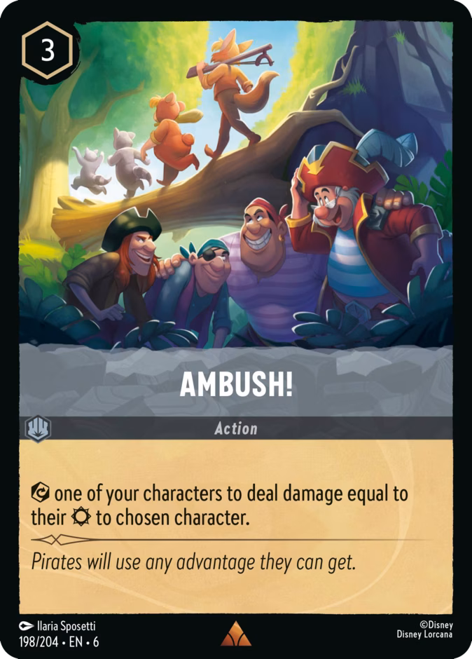 Ambush! 6-198 Lorcana card