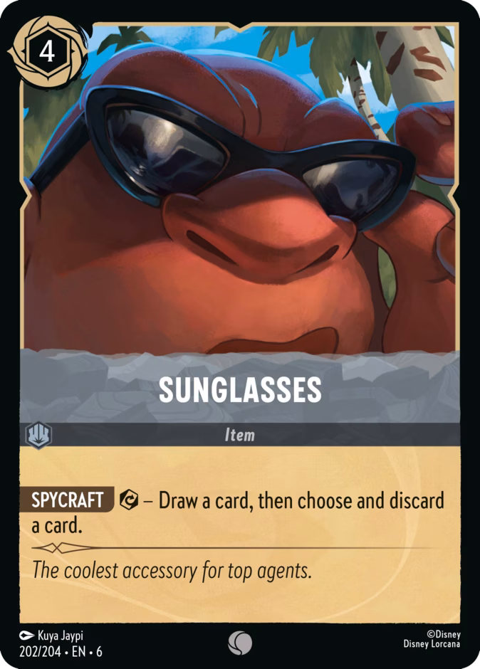 Sunglasses 6-202 Lorcana card