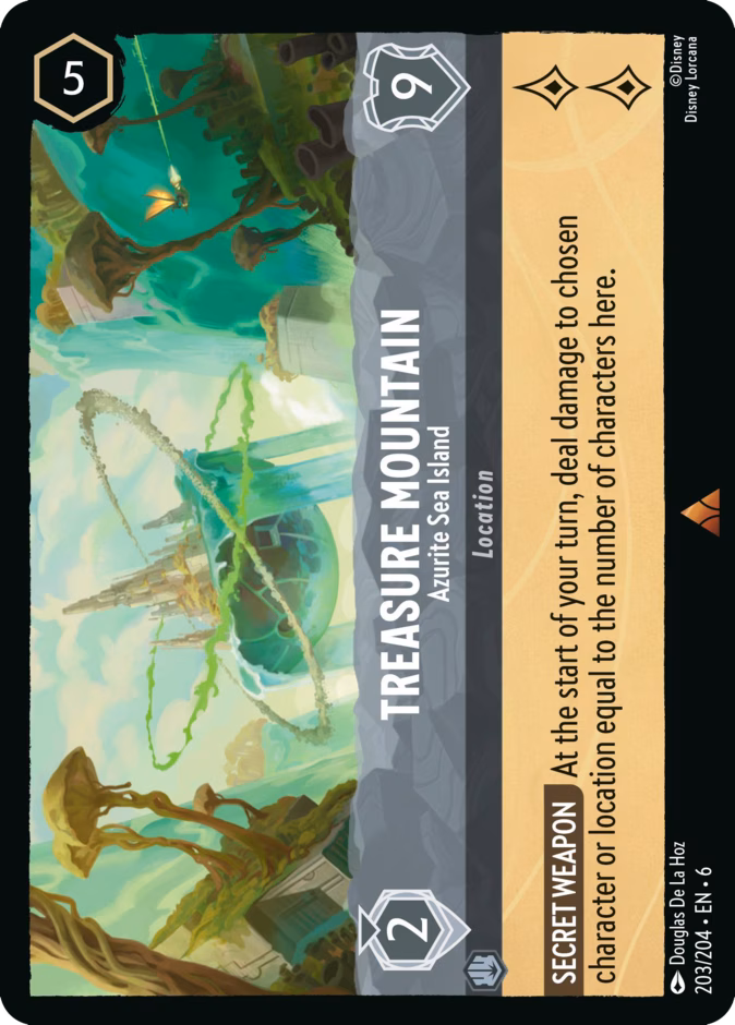 Treasure Mountain - Azurite Sea Island 6-203 Lorcana card
