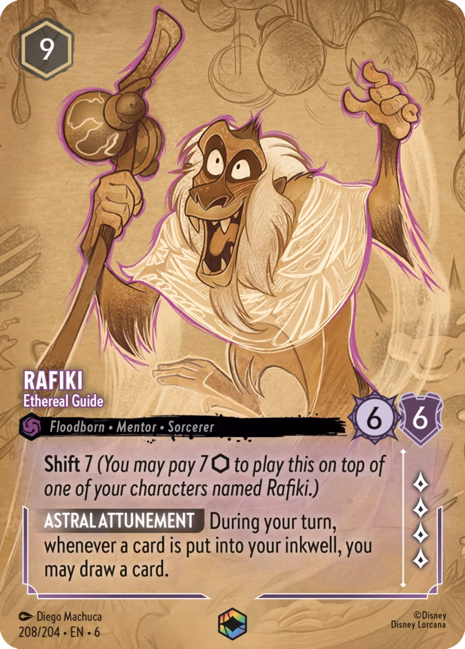 Rafiki - Ethereal Guide 6-208 Lorcana card