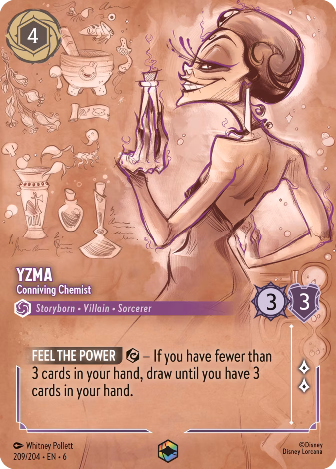 Yzma - Conniving Chemist 6-209 Lorcana card