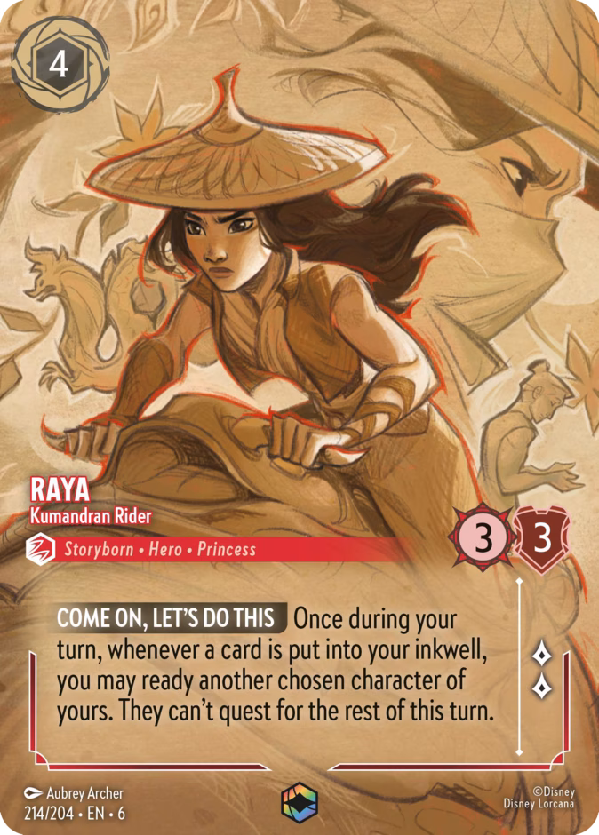 Raya - Kumandran Rider 6-214 Lorcana card