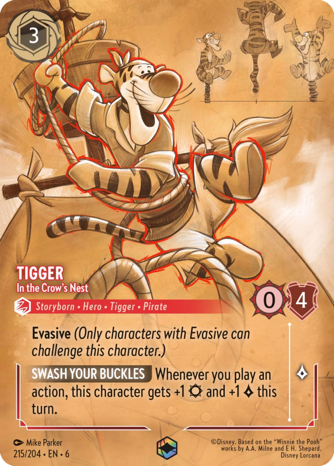 Tigger - In the Crow's Nest 6-215 Lorcana card