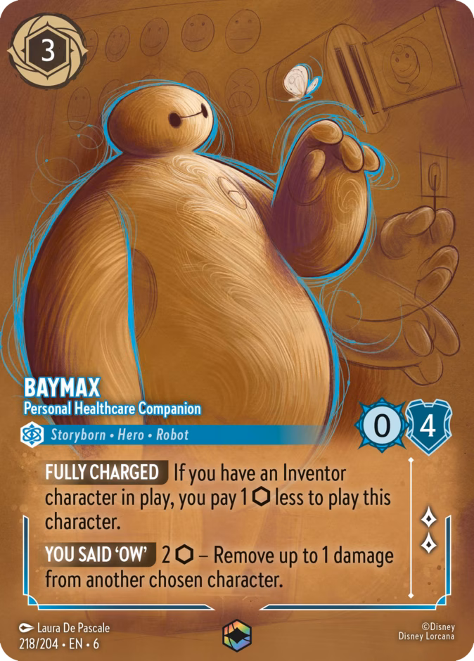 Baymax - Personal Healthcare Companion 6-218 Lorcana card