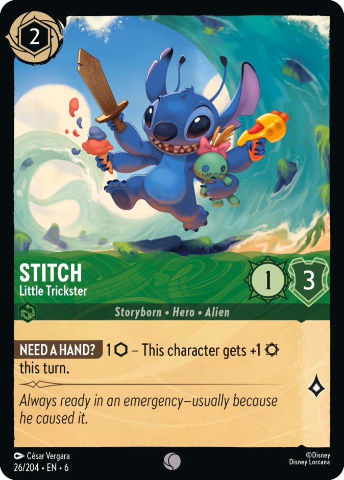 Stitch - Little Trickster 6-26 Lorcana card