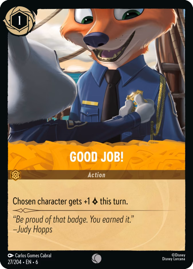 Good Job! 6-27 Lorcana card