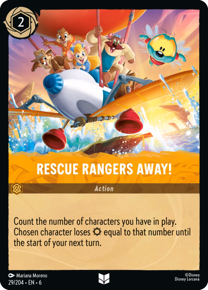 Rescue Rangers Away! 6-29 Lorcana card