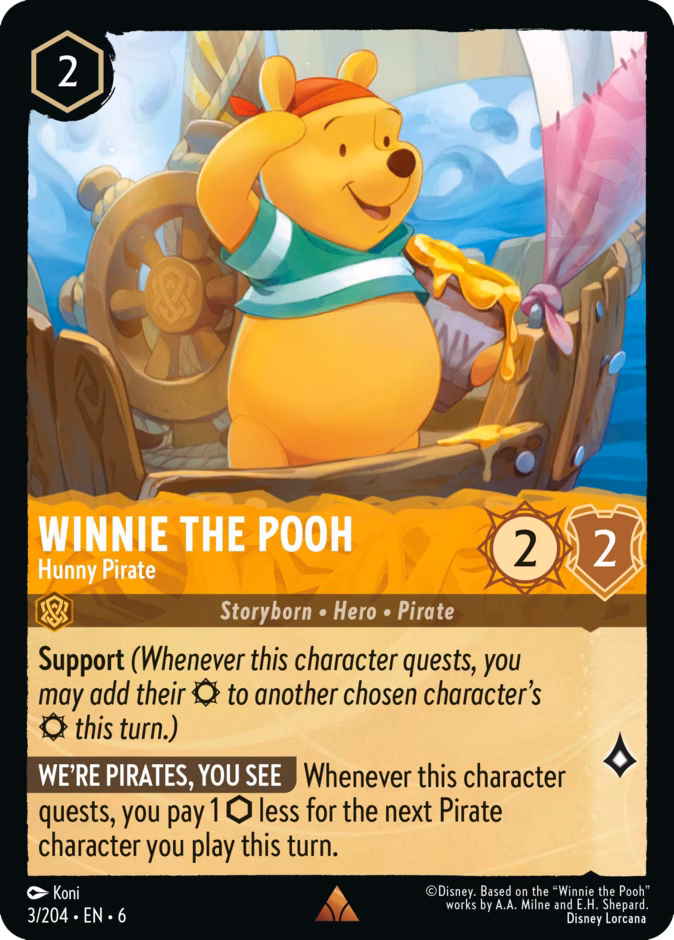 Winnie the Pooh - Hunny Pirate 6-3 Lorcana card
