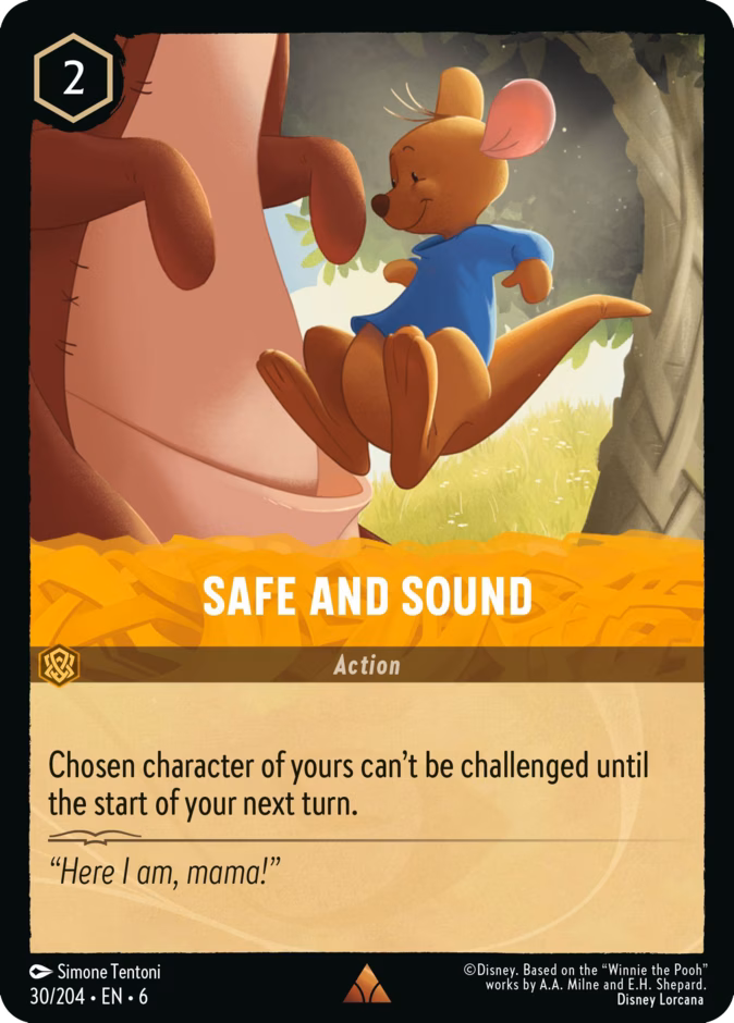 Safe and Sound 6-30 Lorcana card