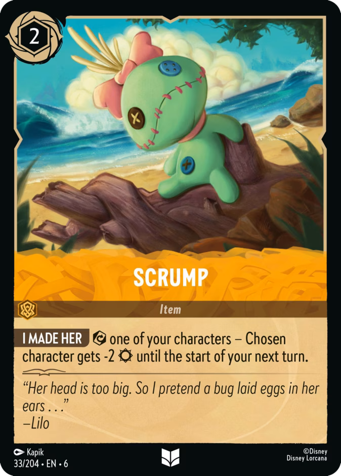 Scrump 6-33 Lorcana card