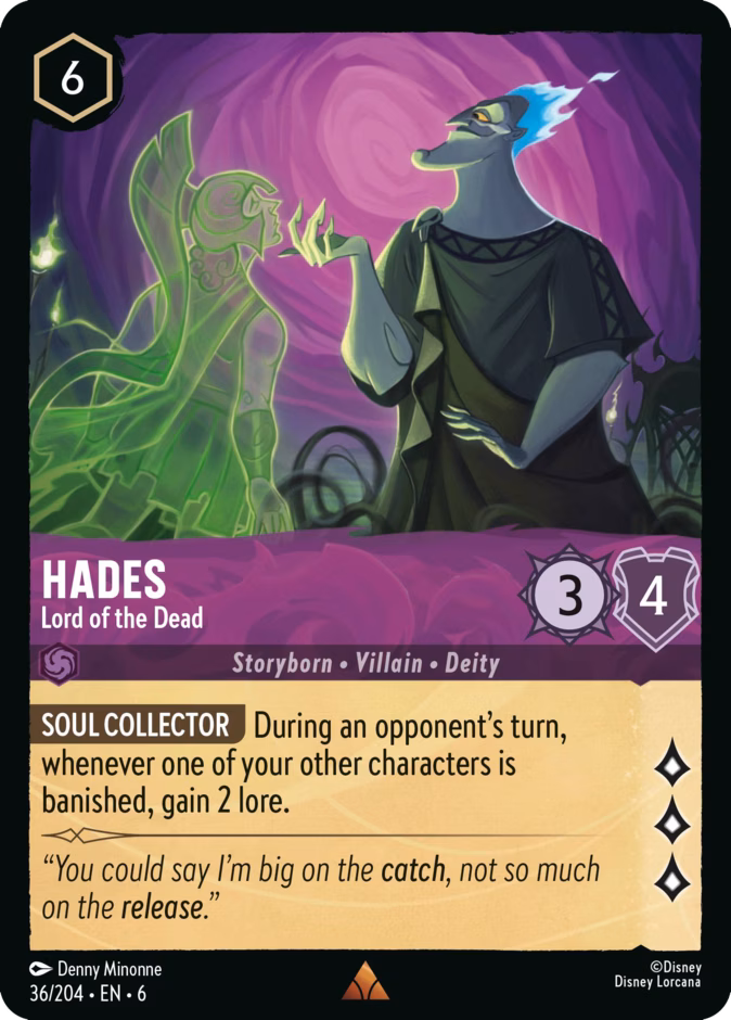 Hades - Lord of the Dead 6-36 Lorcana card
