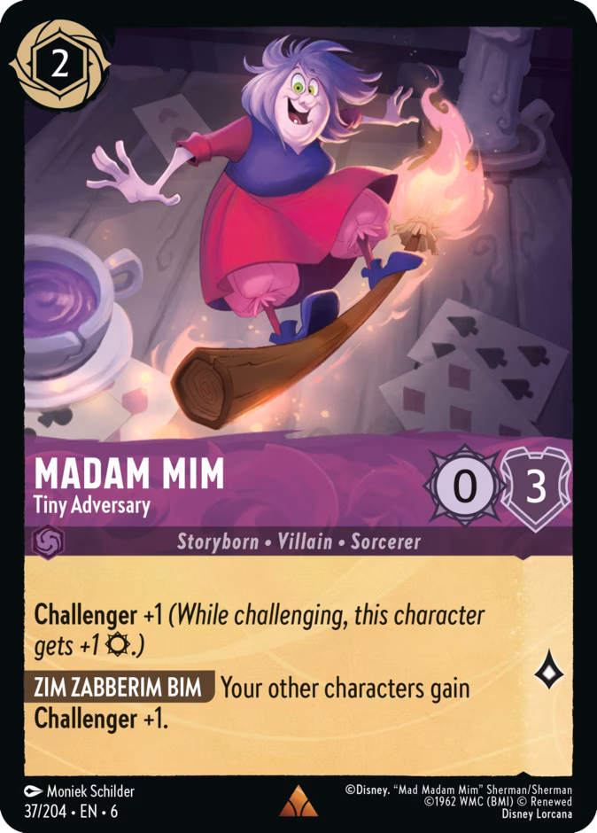 Madam Mim - Tiny Adversary 6-37 Lorcana card