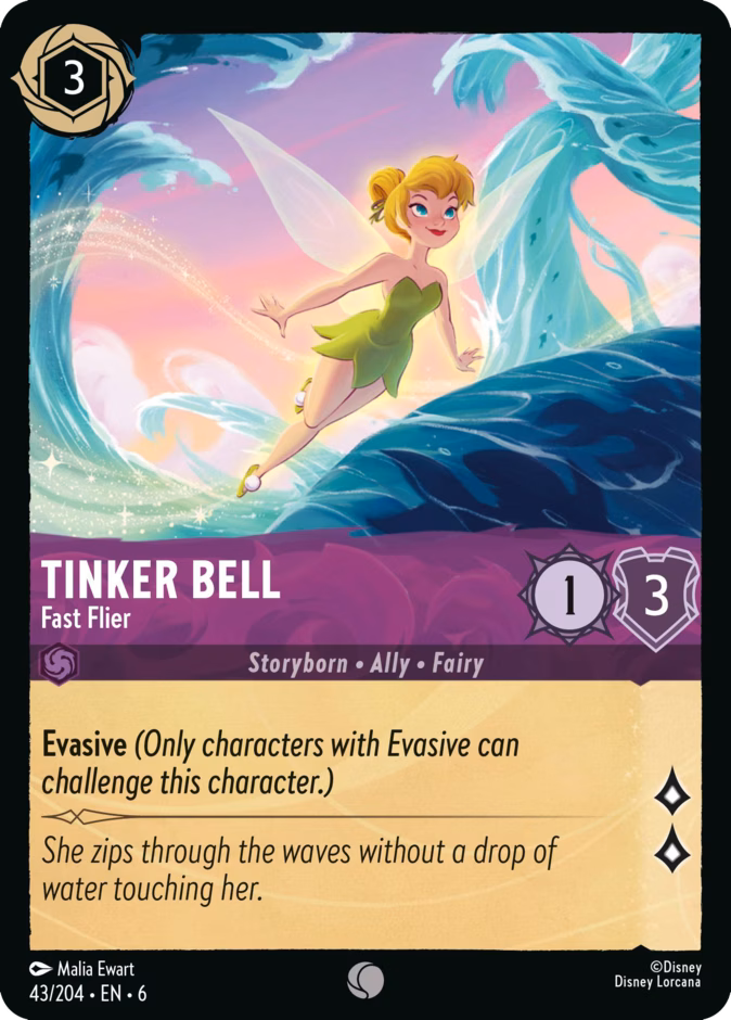 Tinker Bell - Fast Flier 6-43 Lorcana card