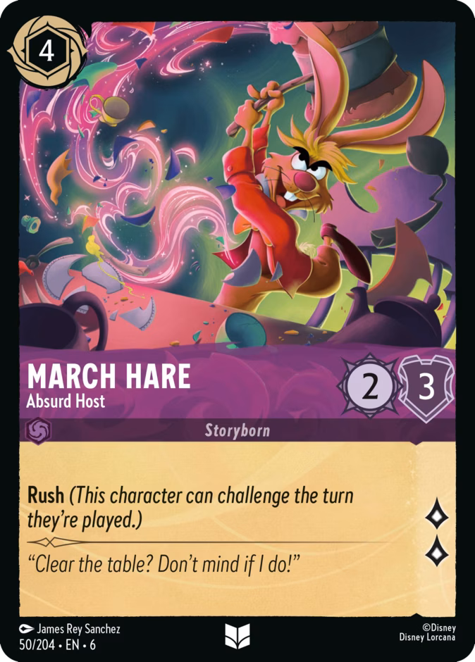 March Hare - Absurd Host 6-50 Lorcana card