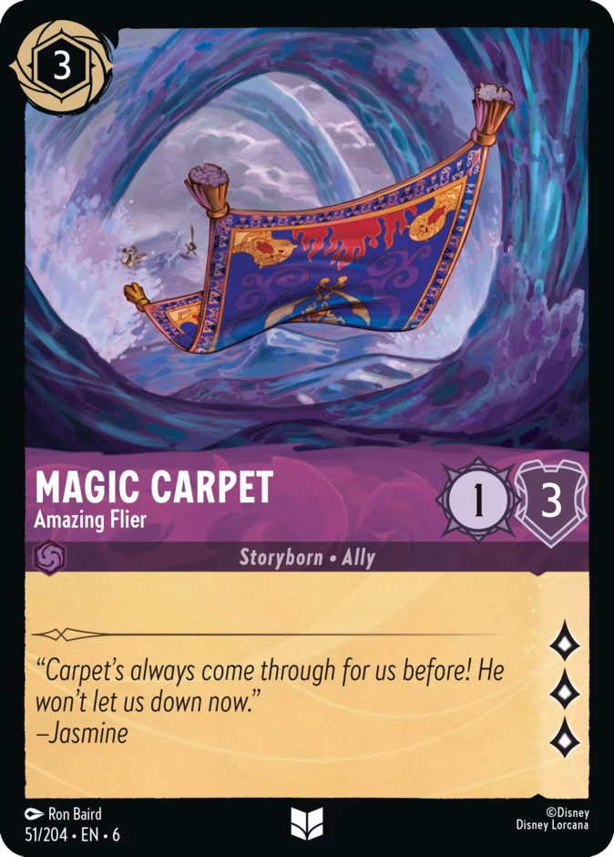 Magic Carpet - Amazing Flier 6-51 Lorcana card