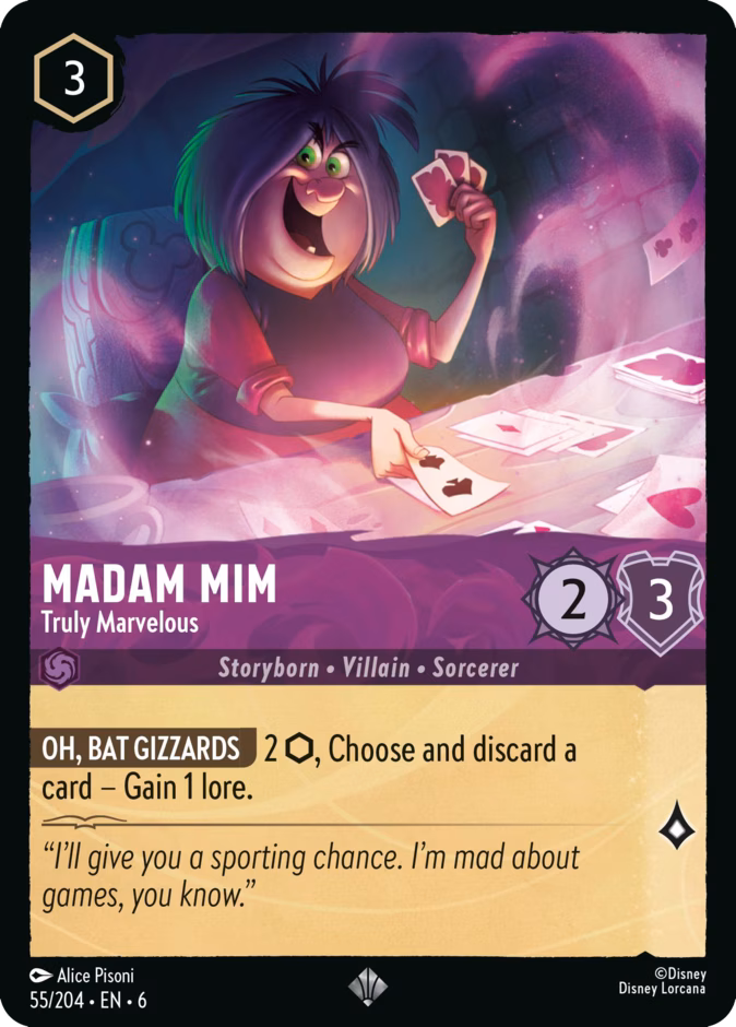 Madam Mim - Truly Marvelous 6-55 Lorcana card