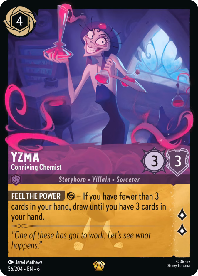 Yzma - Conniving Chemist 6-56 Lorcana card