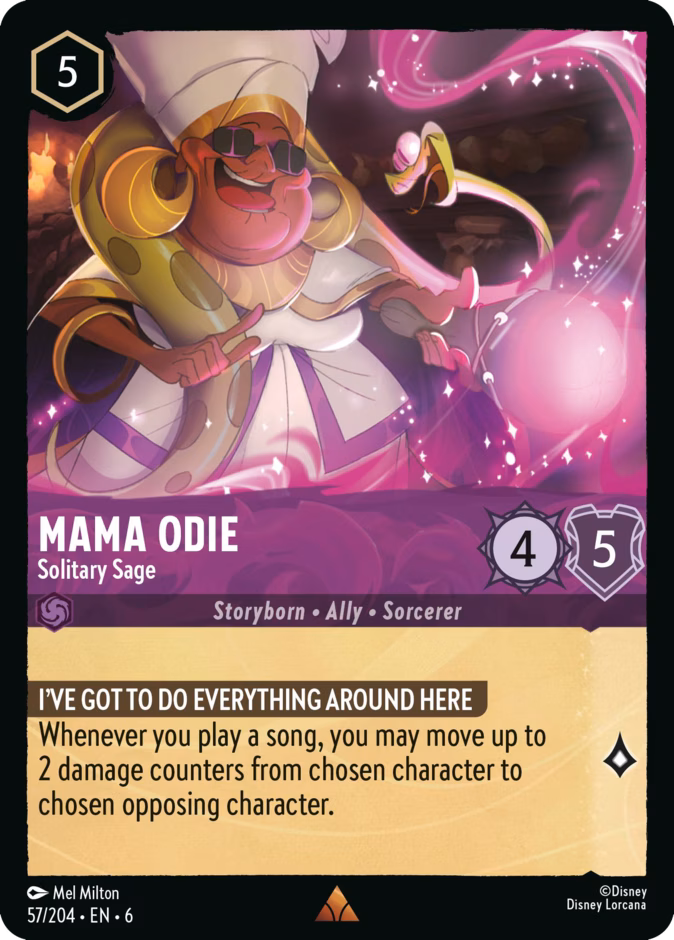 Mama Odie - Solitary Sage 6-57 Lorcana card