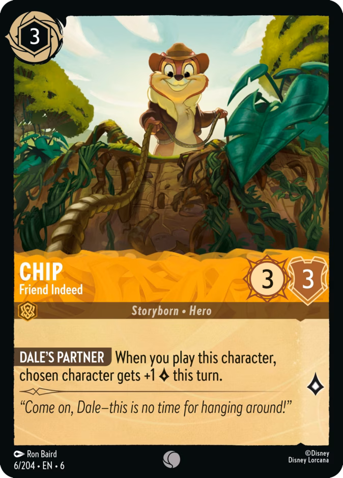 Chip - Friend Indeed 6-6 Lorcana card
