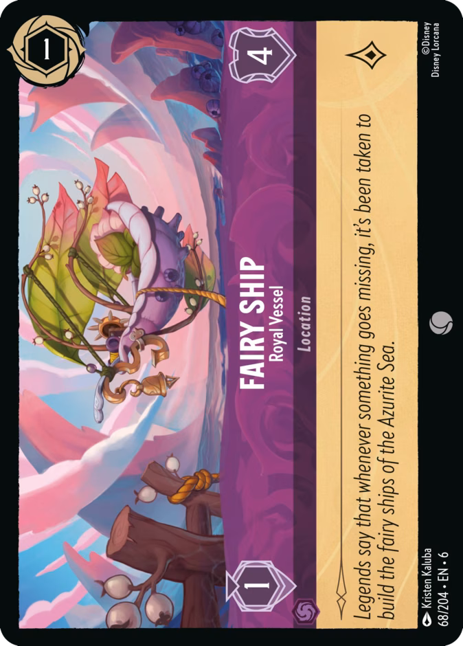 Fairy Ship - Royal Vessel 6-68 Lorcana card
