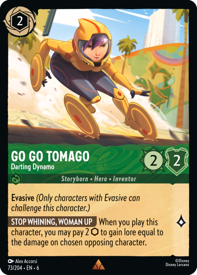 Go Go Tomago - Darting Dynamo 6-73 Lorcana card