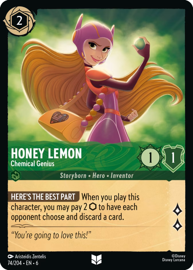 Honey Lemon - Chemical Genius 6-74 Lorcana card