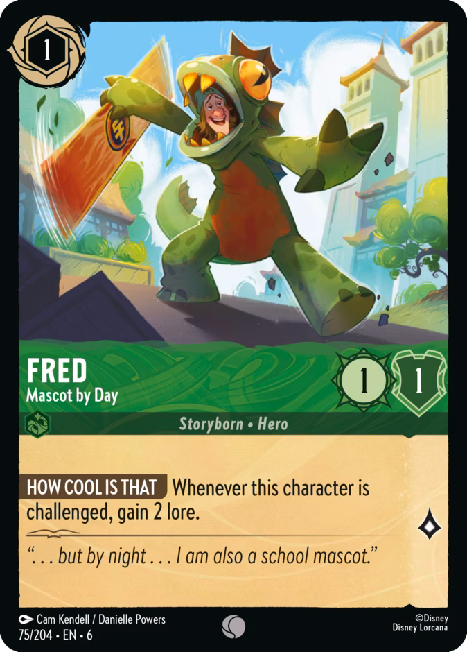 Fred - Mascot by Day 6-75 Lorcana card