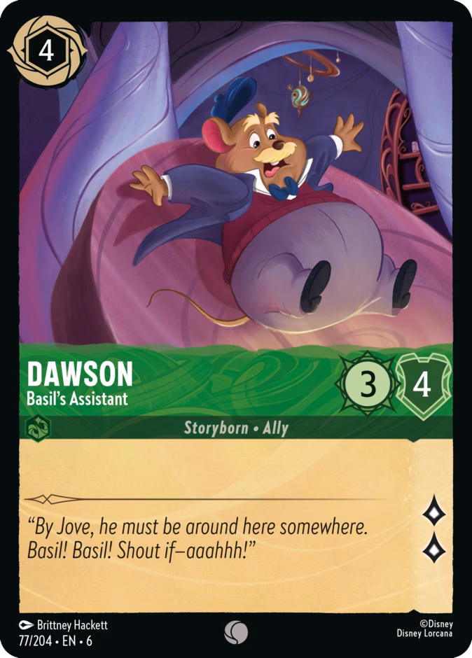 Dawson - Basil's Assistant 6-77 Lorcana card