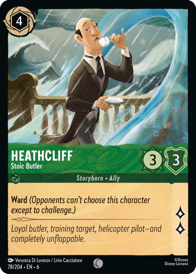 Heathcliff - Stoic Butler 6-78 Lorcana card