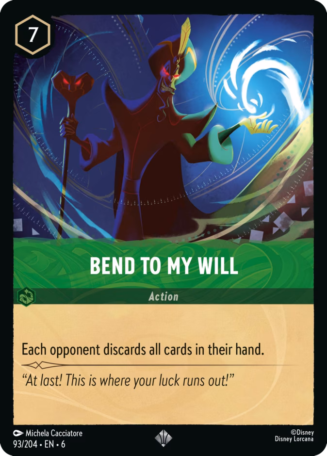 Bend to My Will 6-93 Lorcana card