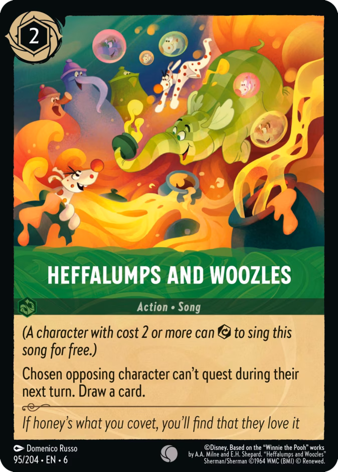 Heffalumps and Woozles 6-95 Lorcana card