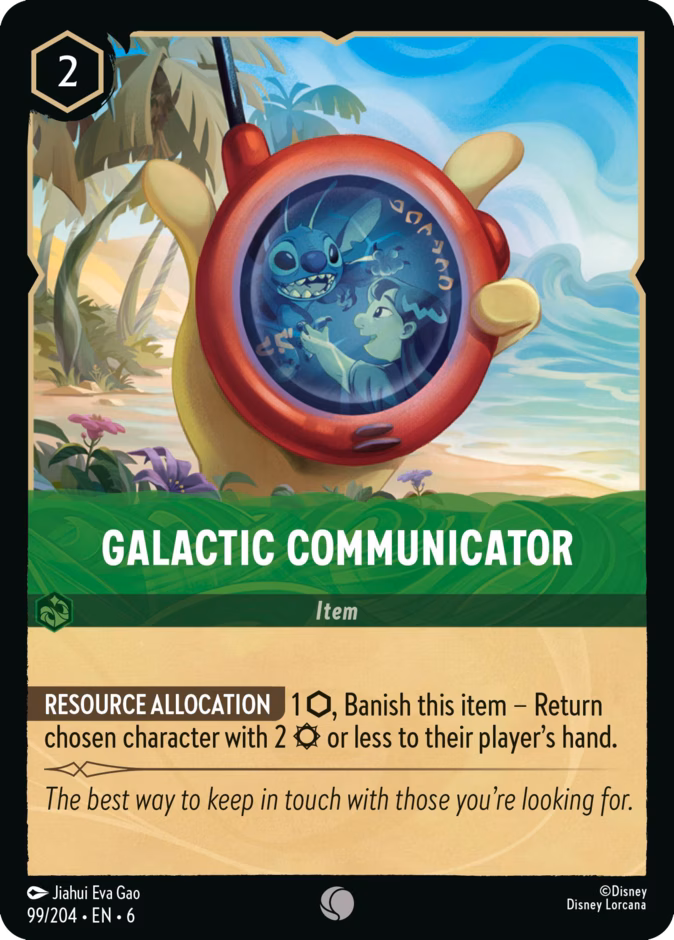 Galactic Communicator 6-99 Lorcana card