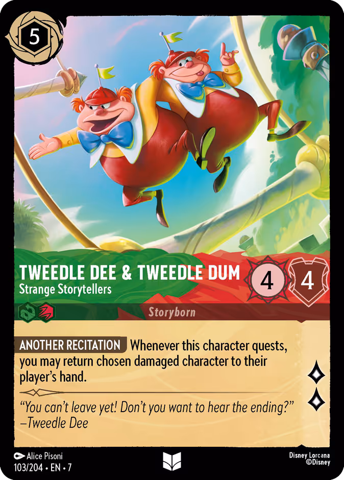 Tweedledee & Tweedledum - Strange Storytellers 7-103 Lorcana card