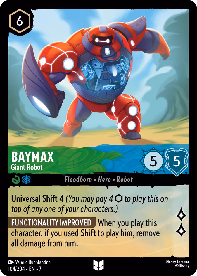 Baymax - Giant Robot 7-104 Lorcana card