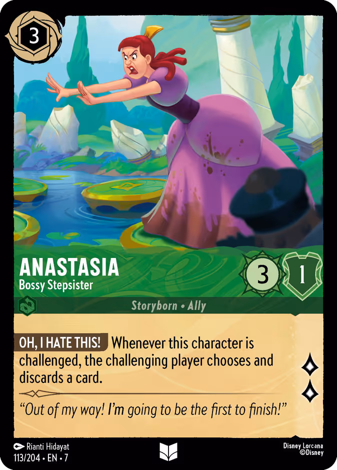 Anastasia - Bossy Stepsister 7-113 Lorcana card